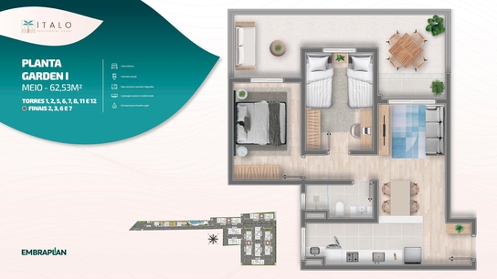 Planta 9 do empreendimento