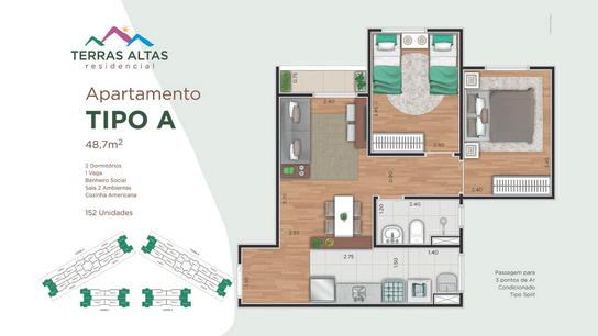 Planta 1 do empreendimento