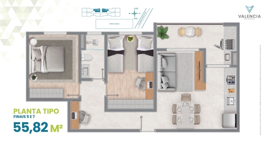 Planta 3 do empreendimento